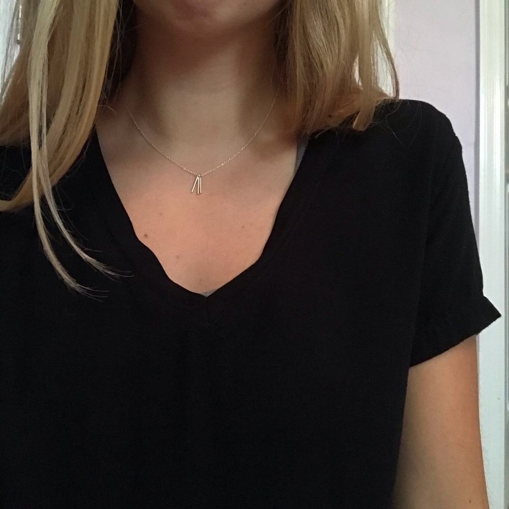 3/$15 Cloth & Stone Black Dress Shirt